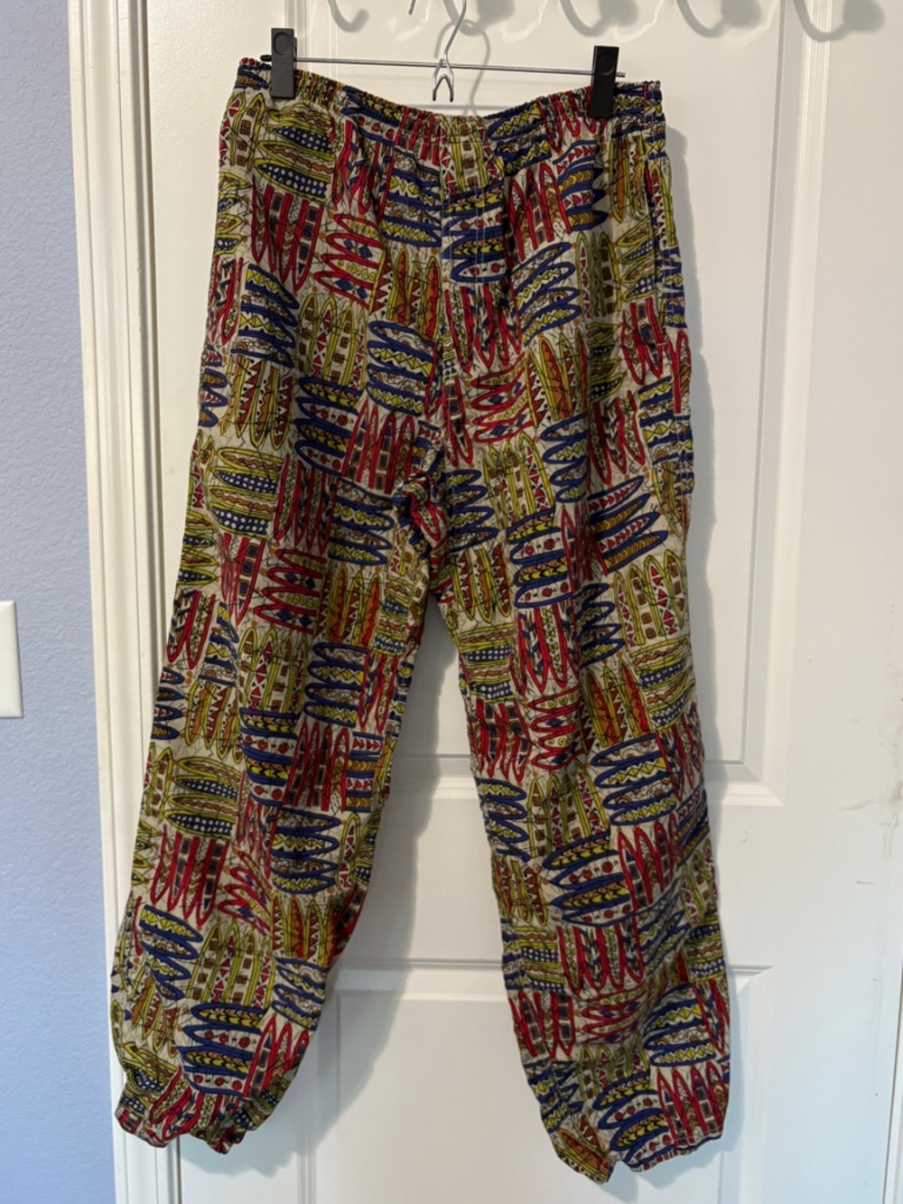 Vintage The North Face All Over Print Nylon Pants Mens Size Medium